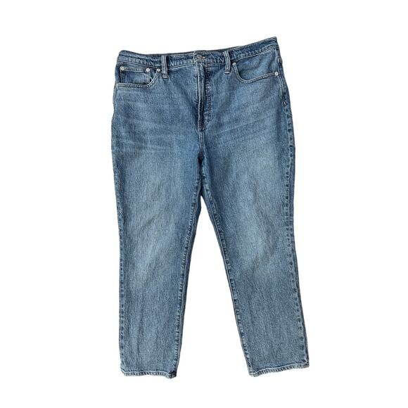 Madewell Perfect Vintage Taper Jeans 32 Heathcote Blue Wash - Picture 2 of 6